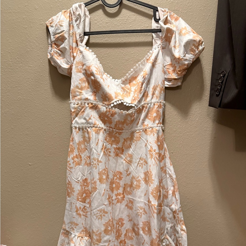 Floral Puff Sleeve Dress